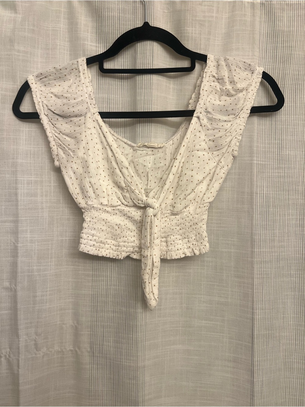 SUCH a romantic, tie-front top!